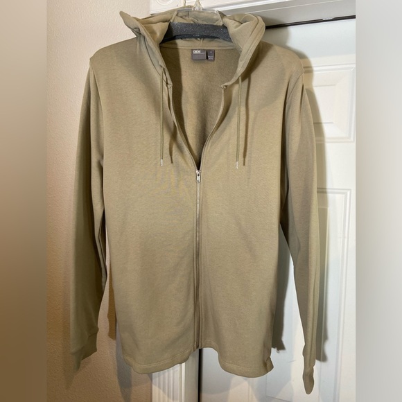 ASOS Other - Asos~NWOT~Men’s~Muted Green Khaki~Zip Up~Drawstring Hoodie~Long Sleeve~Size M